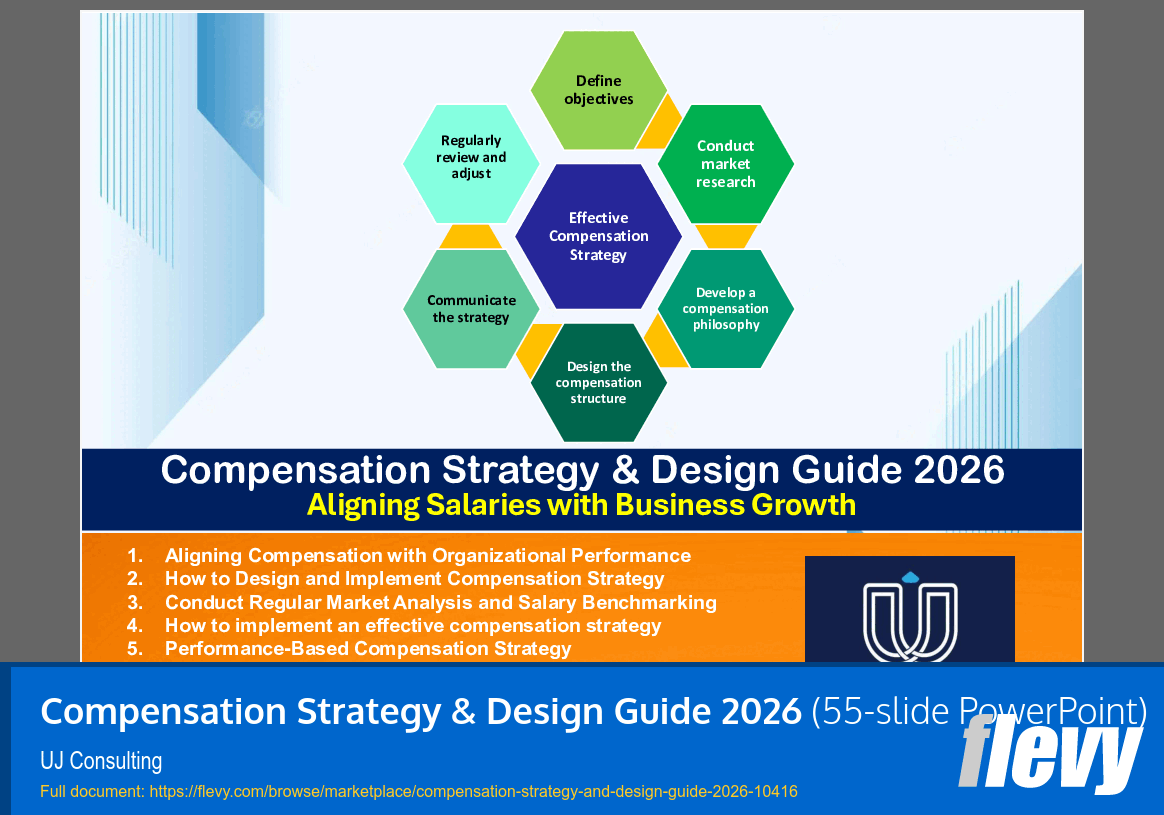 Compensation Strategy & Design Guide 2026 (55-slide PPT PowerPoint presentation slide deck (PPTX)) Preview Image
