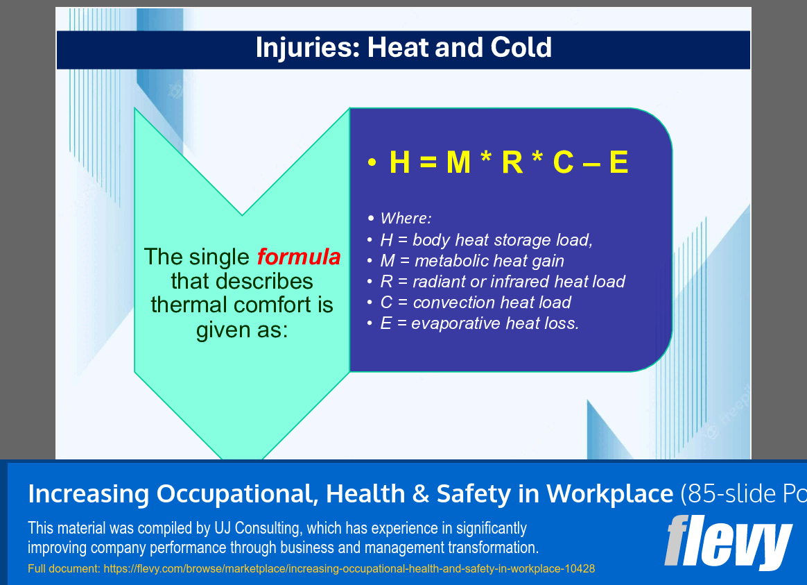 Increasing Occupational, Health & Safety in Workplace (85-slide PPT PowerPoint presentation slide deck (PPTX)) Preview Image