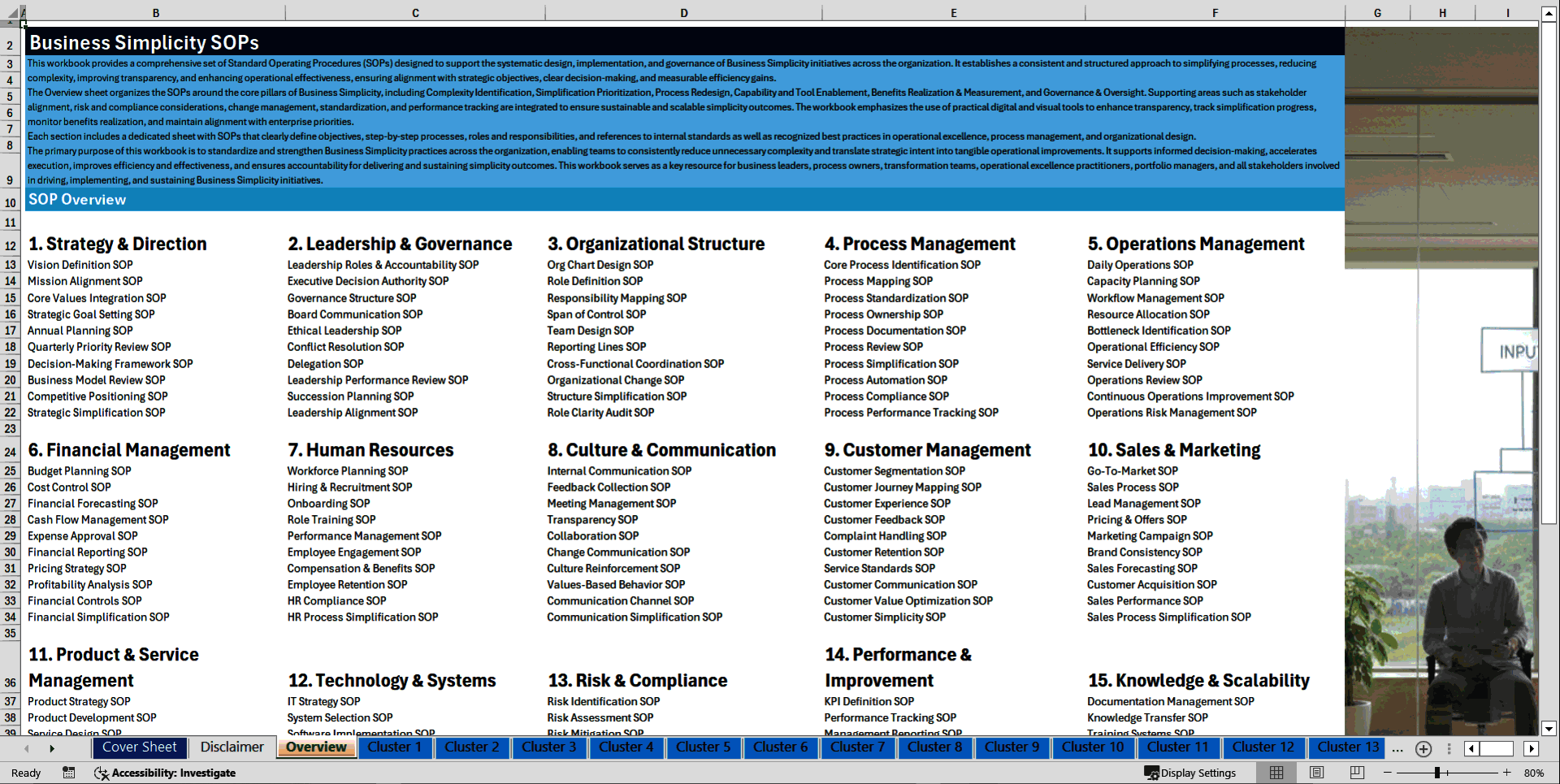 100+ Business Simplicity SOPs (Excel template (XLSX)) Preview Image