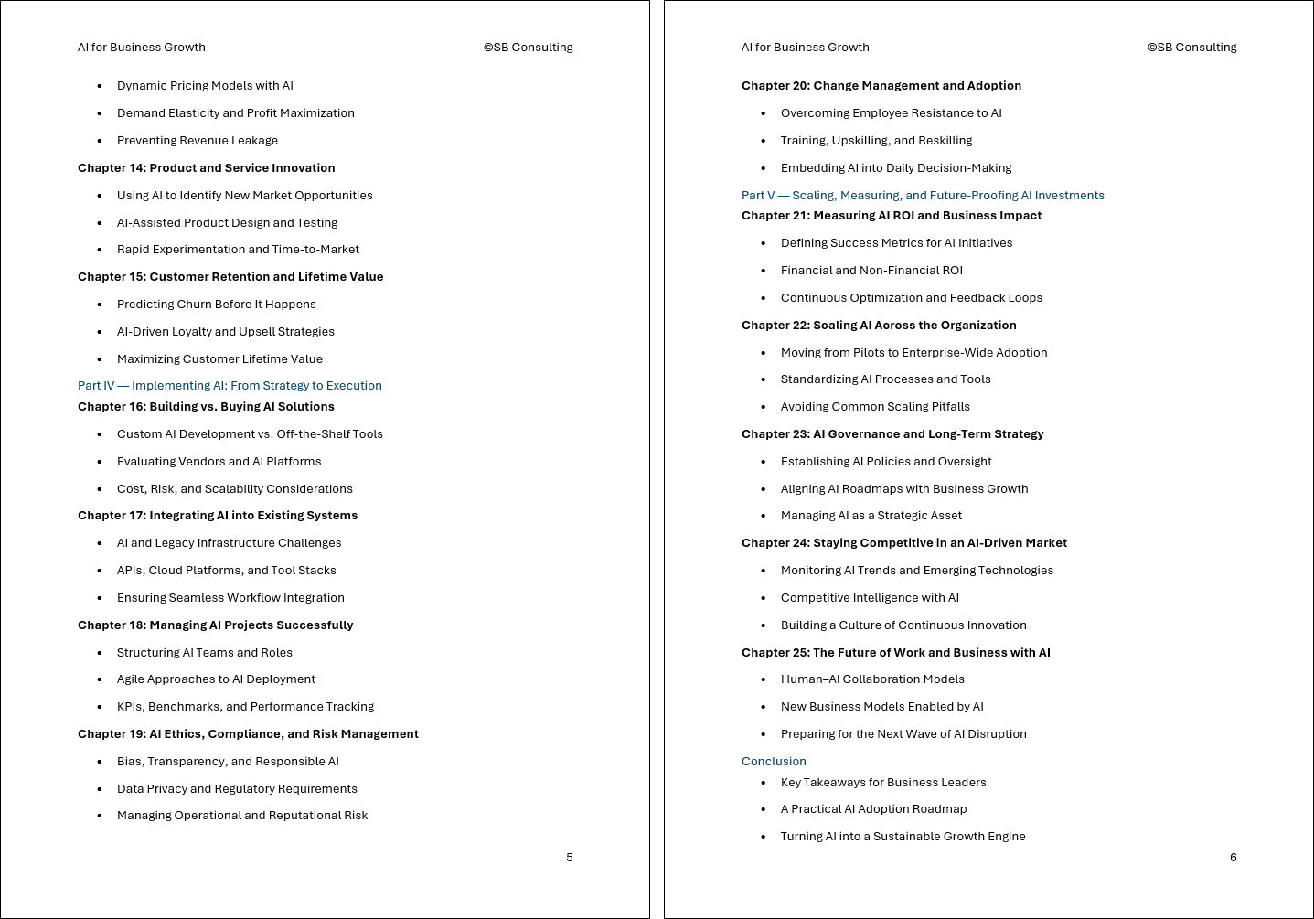 AI for Business Growth Framework (0-page Word document) Preview Image
