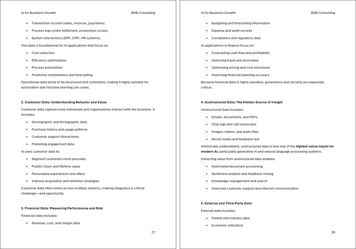 AI for Business Growth Framework (0-page Word document) Preview Image