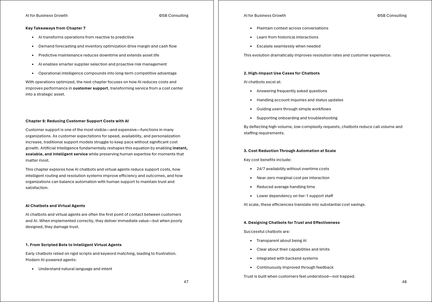 AI for Business Growth Framework (0-page Word document) Preview Image