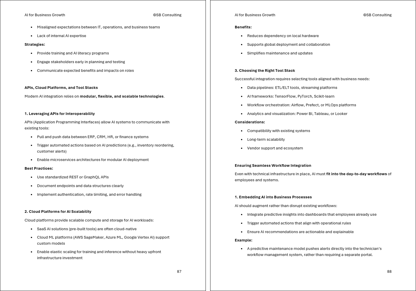 AI for Business Growth Framework (0-page Word document) Preview Image
