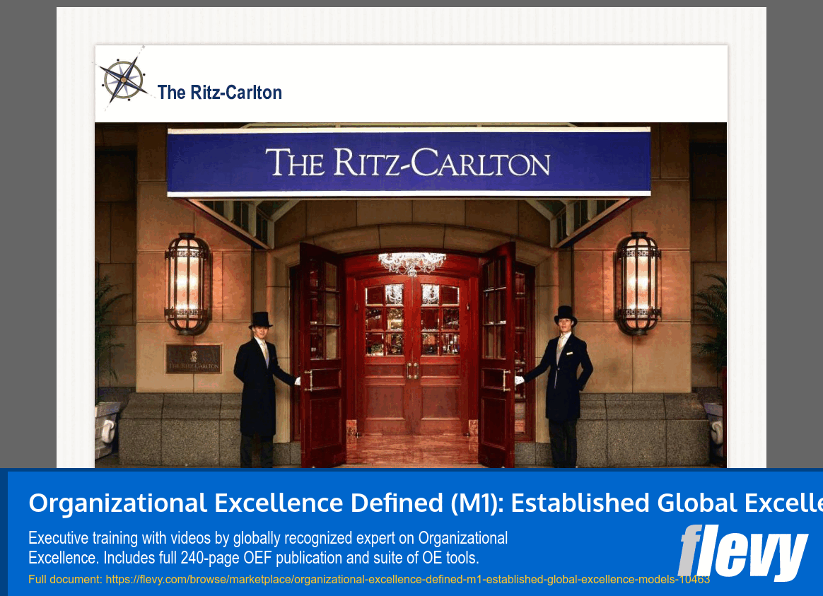 Organizational Excellence Defined (M1): Established Global Excellence Models (21-slide PPT PowerPoint presentation slide deck (PPTX)) Preview Image