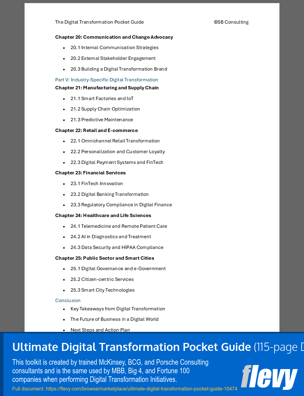 Ultimate Digital Transformation Pocket Guide (115-page Word document) Preview Image