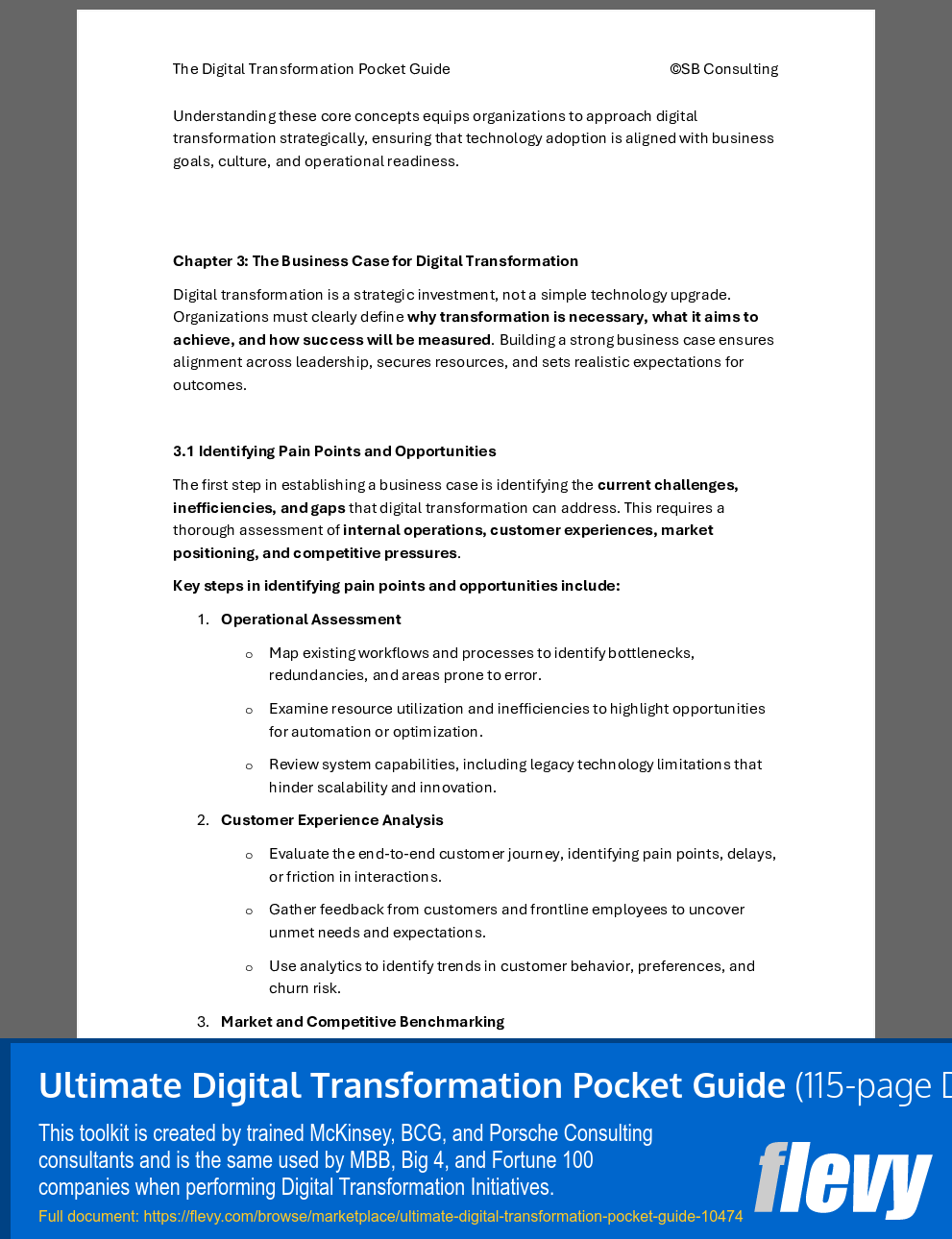 Ultimate Digital Transformation Pocket Guide (115-page Word document) Preview Image