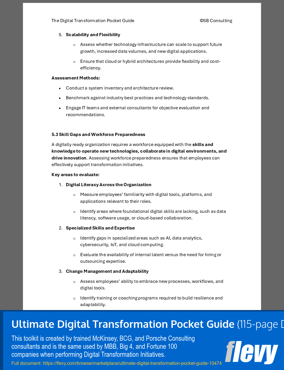Ultimate Digital Transformation Pocket Guide (115-page Word document) Preview Image