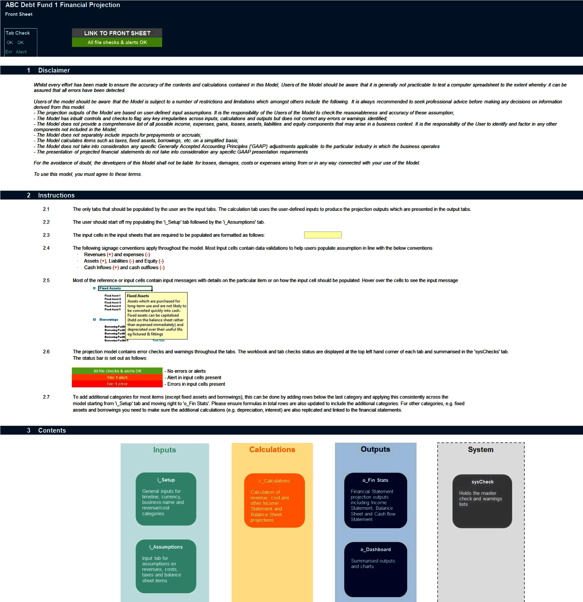 Debt Fund Financial Model with Distribution Waterfall (Excel template (XLSX)) Preview Image