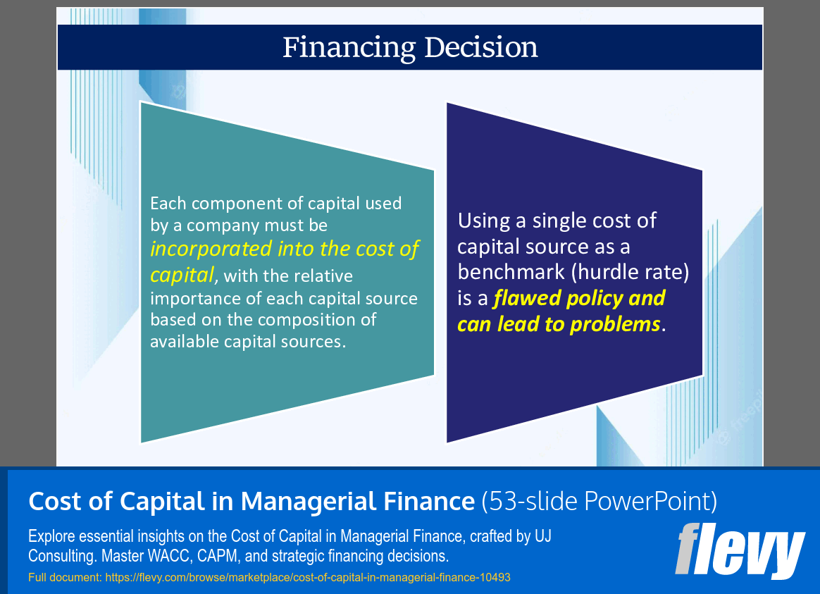 Cost of Capital in Managerial Finance (53-slide PPT PowerPoint presentation slide deck (PPTX)) Preview Image