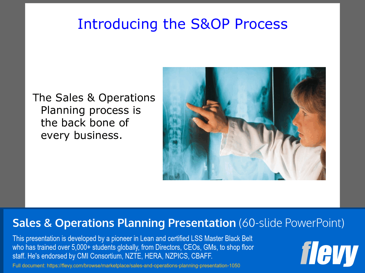 Sales & Operations Planning Presentation (60-slide PPT PowerPoint presentation (PPT)) Preview Image