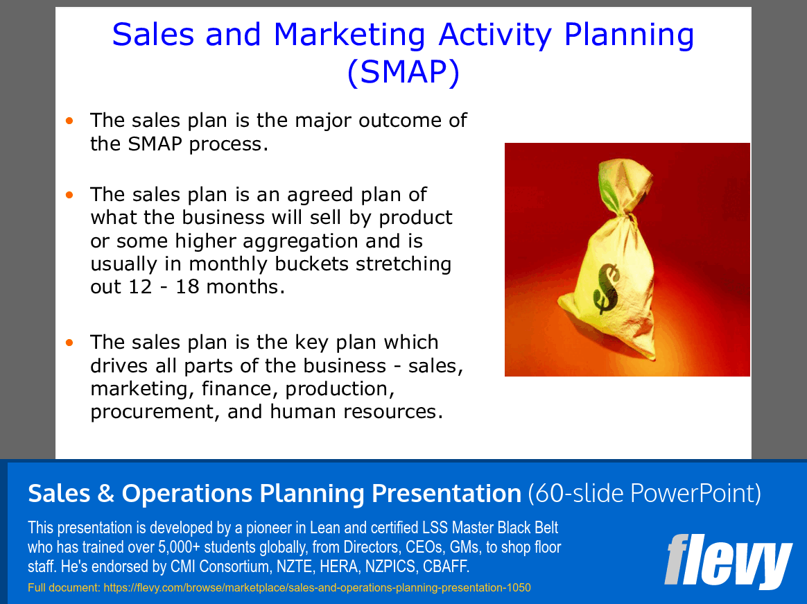 Sales & Operations Planning Presentation (60-slide PPT PowerPoint presentation (PPT)) Preview Image