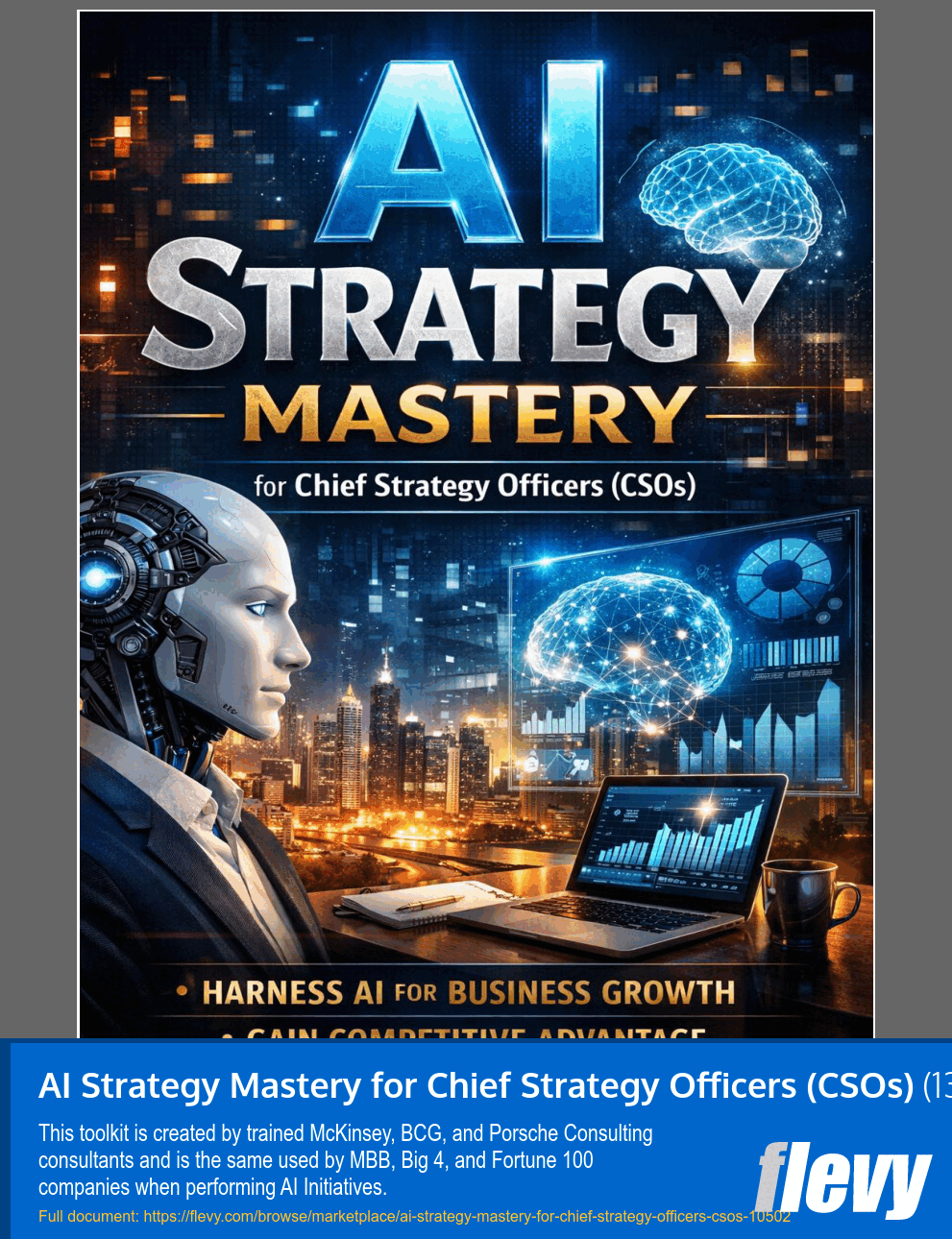 AI Strategy Mastery for Chief Strategy Officers (CSOs) (131-page Word document) Preview Image