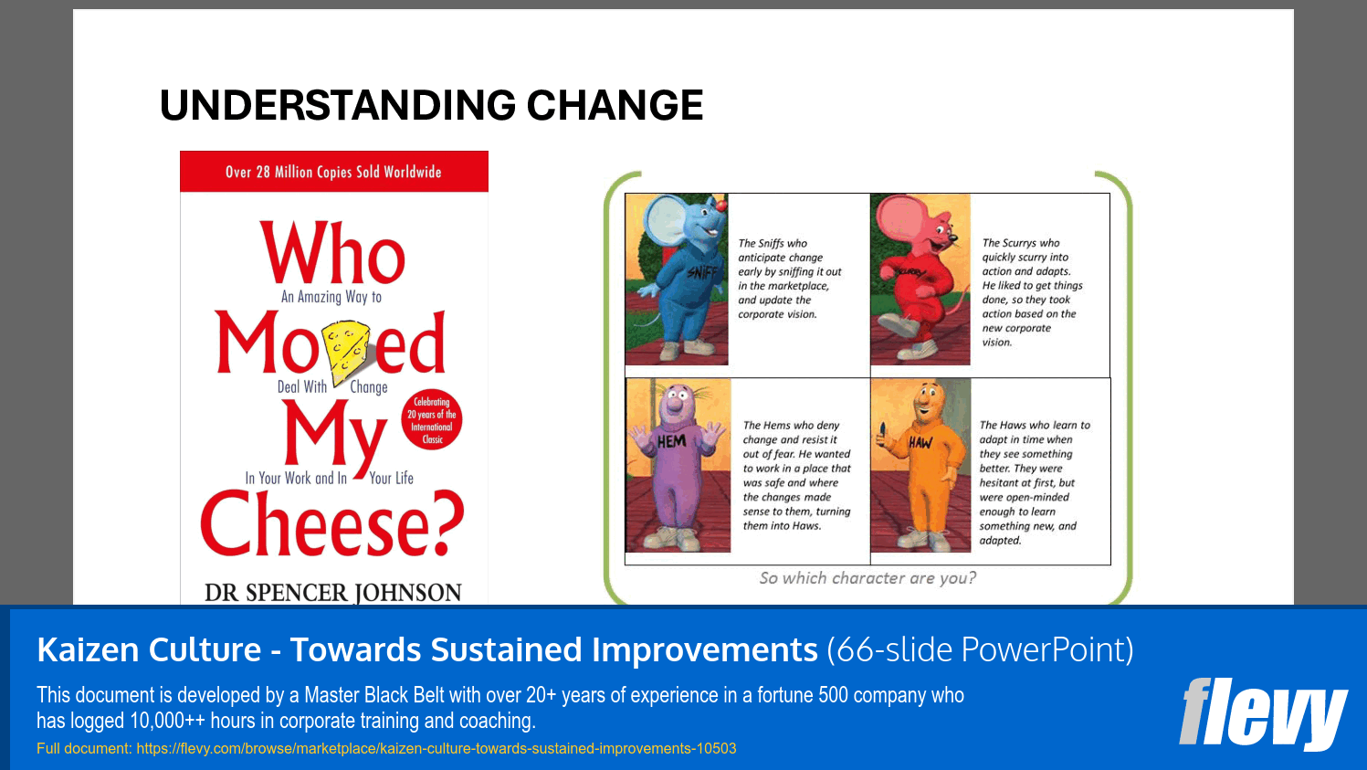 Kaizen Culture - Towards Sustained Improvements (66-slide PPT PowerPoint presentation slide deck (PPTX)) Preview Image