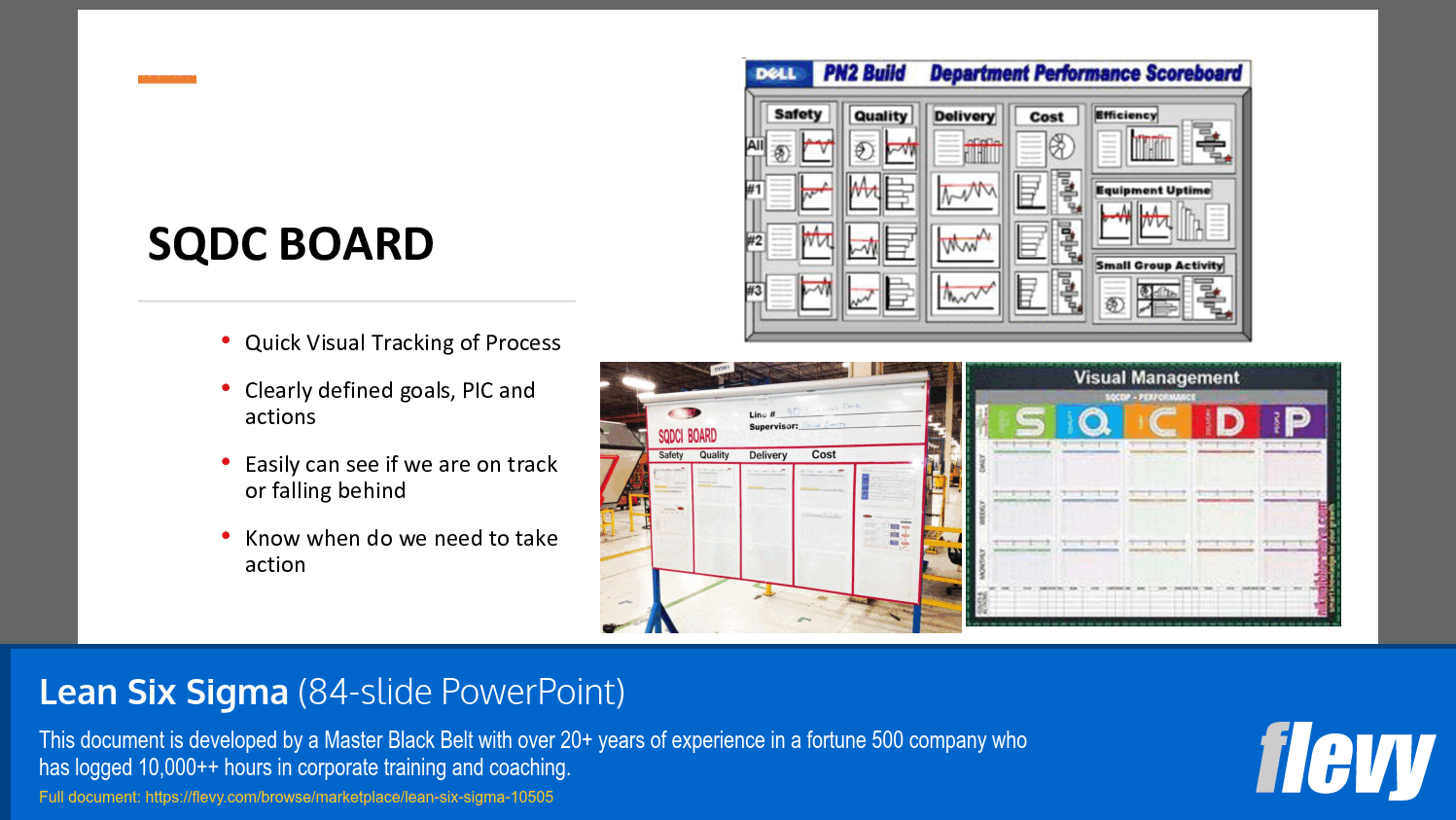 Lean Six Sigma (84-slide PPT PowerPoint presentation slide deck (PPTX)) Preview Image