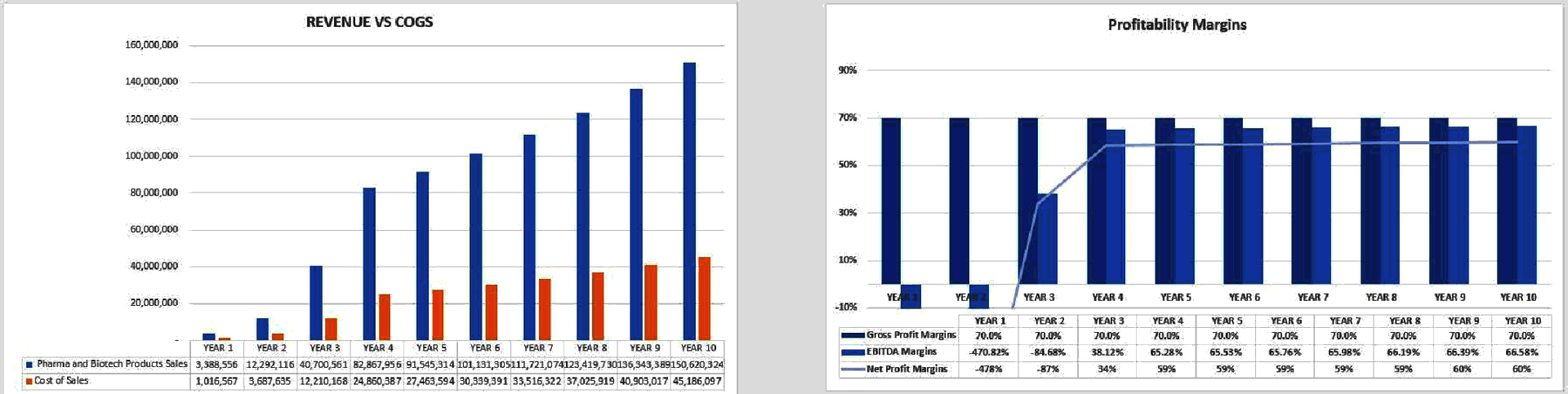 Pharma and Biotech Valuation and Financial Model (Excel template (XLSX)) Preview Image