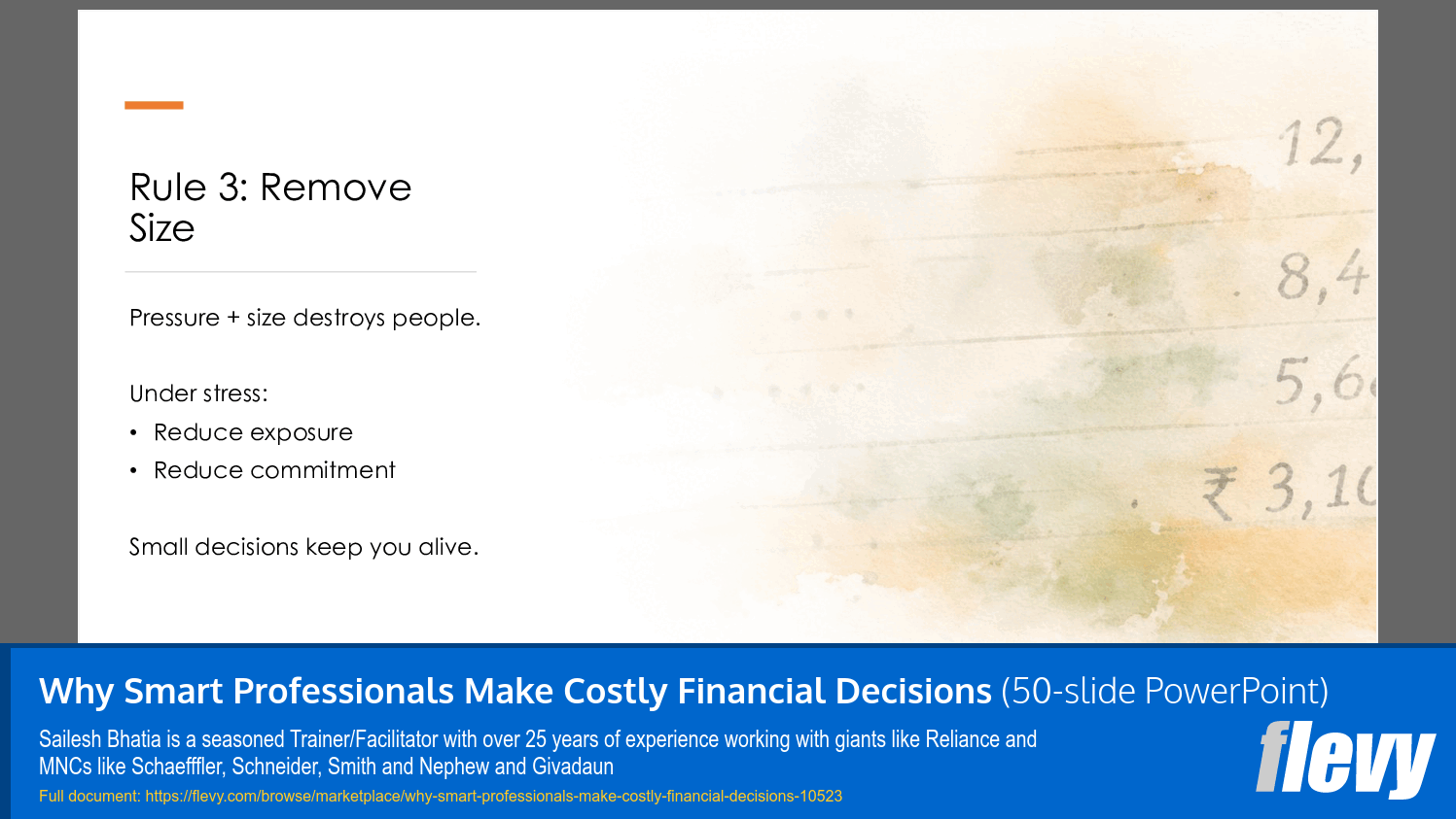 Why Smart Professionals Make Costly Financial Decisions (50-slide PPT PowerPoint presentation slide deck (PPTX)) Preview Image