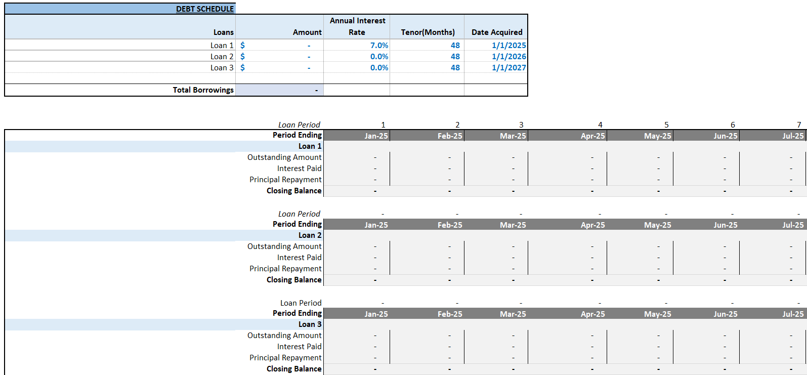 Restaurant Financial Model (Excel template (XLSX)) Preview Image