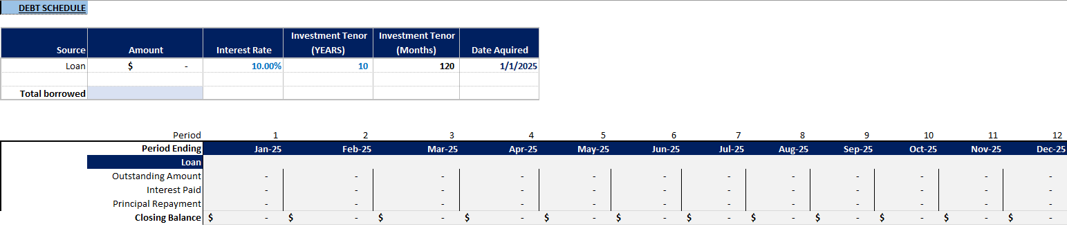 Charter Boat Rental Financial Model (Excel template (XLSX)) Preview Image