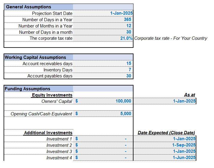 Coffee Shop Financial Model (Excel template (XLSX)) Preview Image