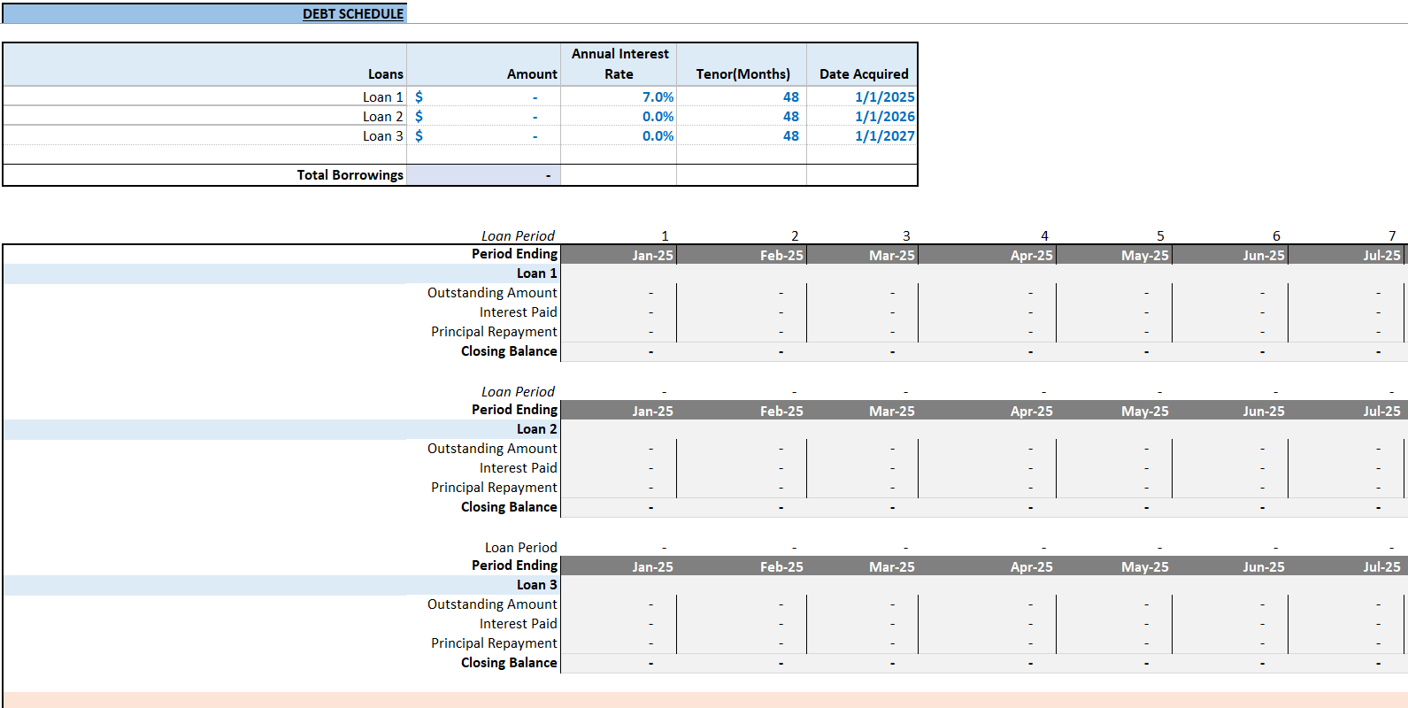 Coffee Shop Financial Model (Excel template (XLSX)) Preview Image