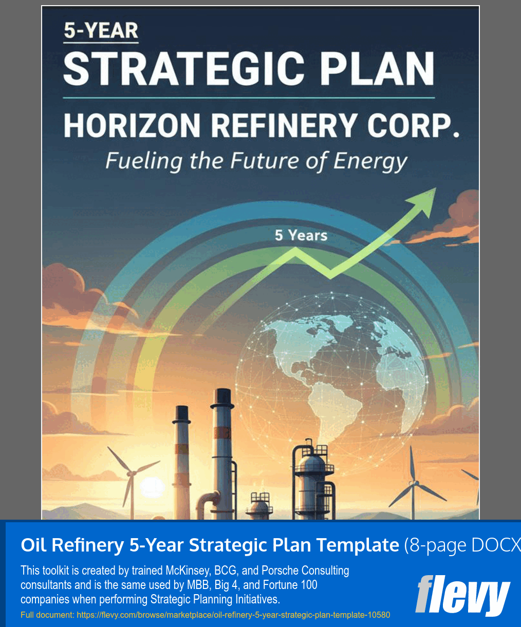 Oil Refinery 5-Year Strategic Plan Template (0-page Word document) Preview Image