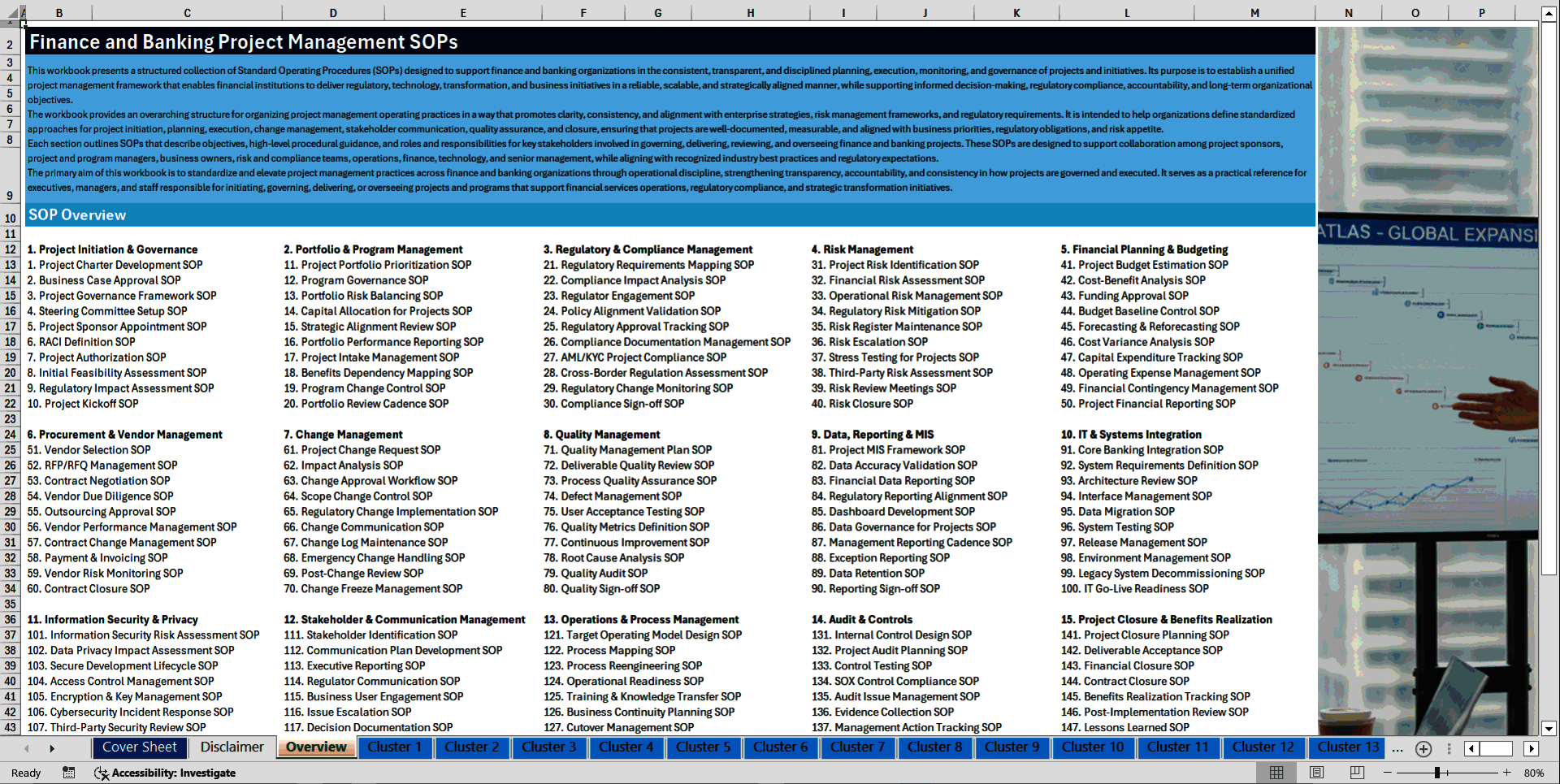 100+ Finance and Banking Project Management SOPs (Excel template (XLSX)) Preview Image