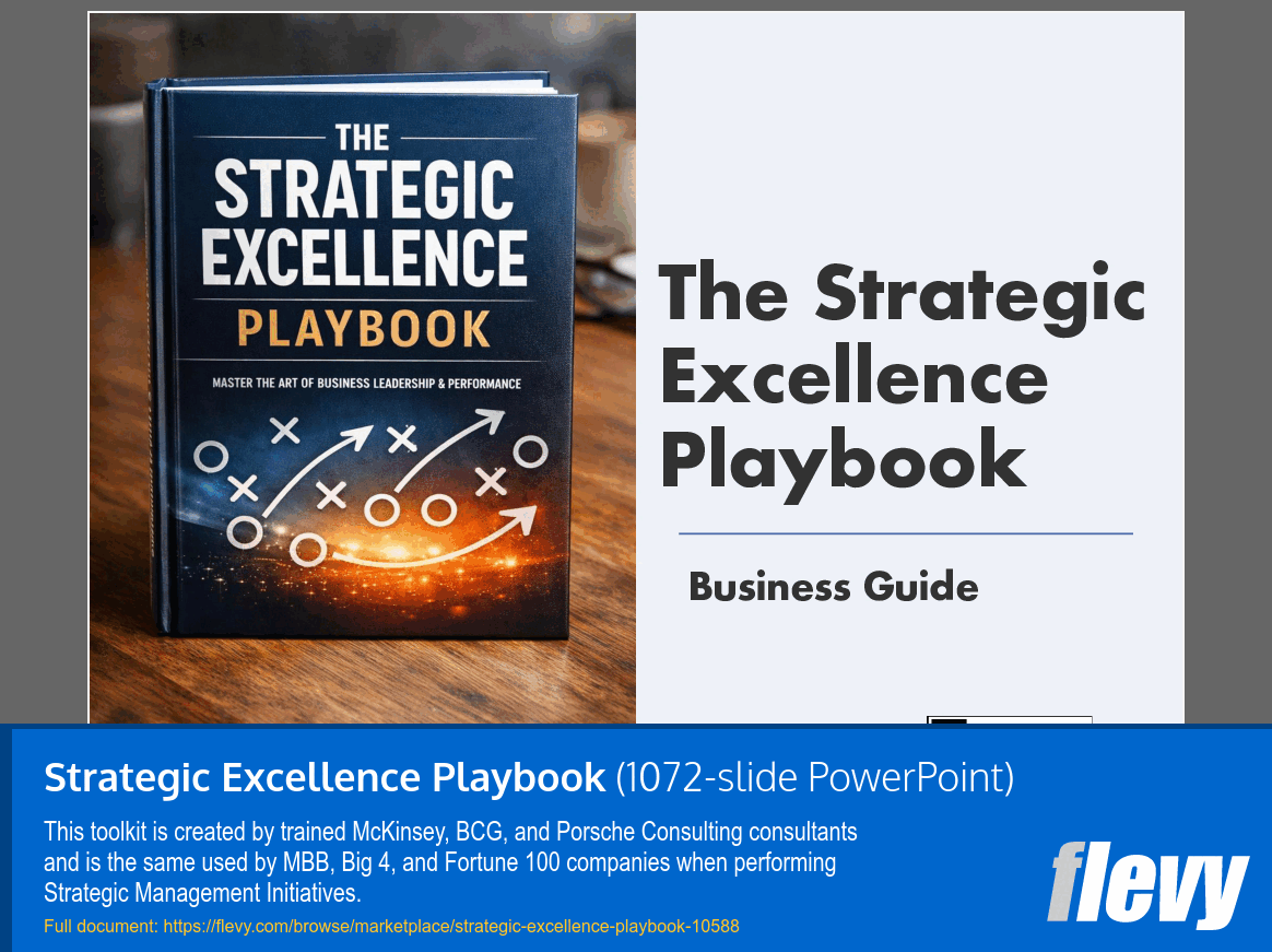 Strategic Excellence Playbook (1072-slide PPT PowerPoint presentation slide deck (PPTX)) Preview Image