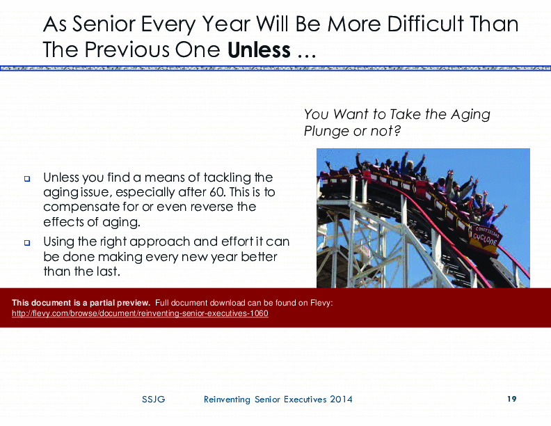 Reinventing Senior Executives: THE 50+ Guide () Preview Image