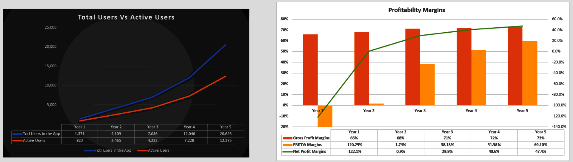 E-Commerce Mobile App Financial Model (Excel template (XLSX)) Preview Image