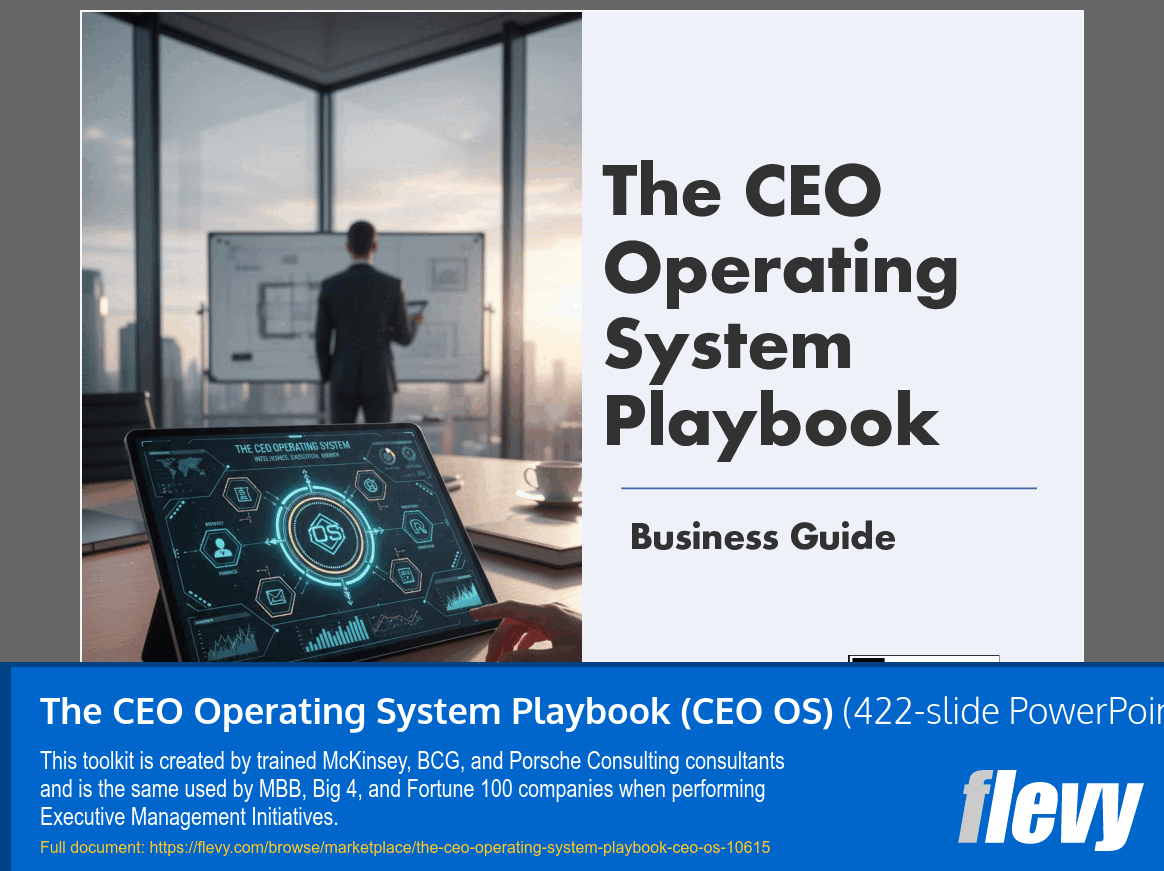CEO Operating System Playbook (CEO OS) (422-slide PPT PowerPoint presentation slide deck (PPTX)) Preview Image