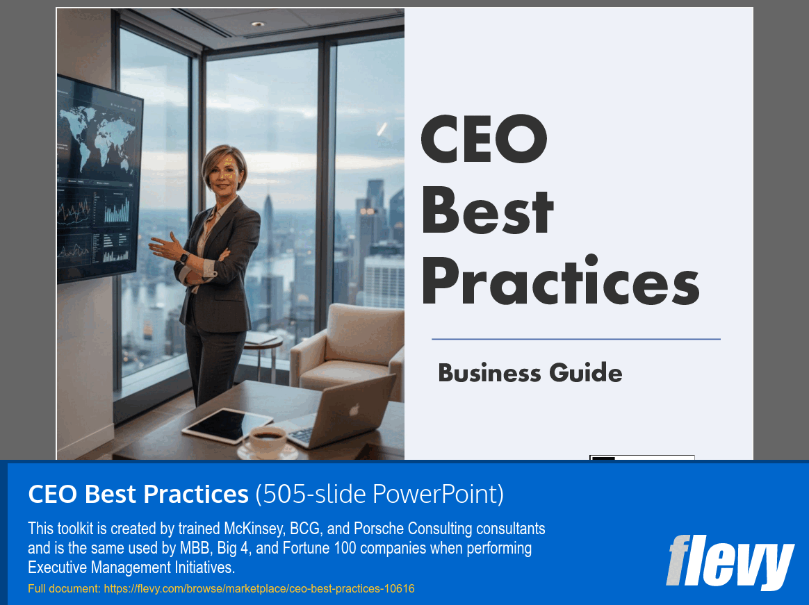 CEO Best Practices (505-slide PPT PowerPoint presentation slide deck (PPTX)) Preview Image