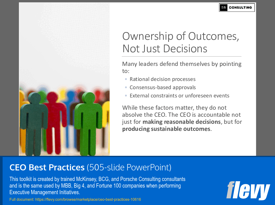 CEO Best Practices (505-slide PPT PowerPoint presentation slide deck (PPTX)) Preview Image