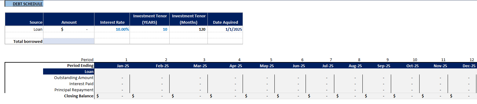 Vending Machines Financial Model (Excel template (XLSX)) Preview Image