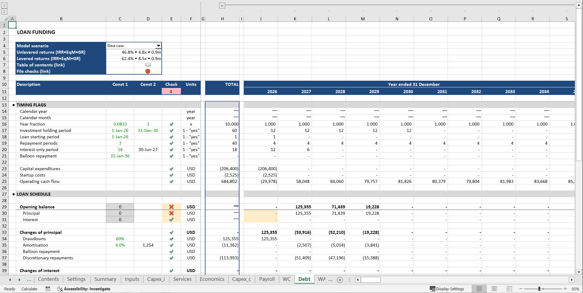 Photography Studio Financial Model (Excel template (XLSX)) Preview Image