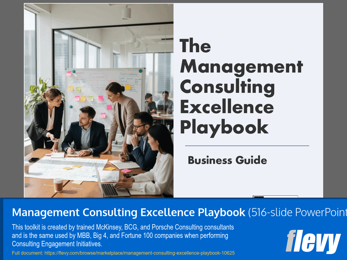 Management Consulting Excellence Playbook (516-slide PPT PowerPoint presentation slide deck (PPTX)) Preview Image