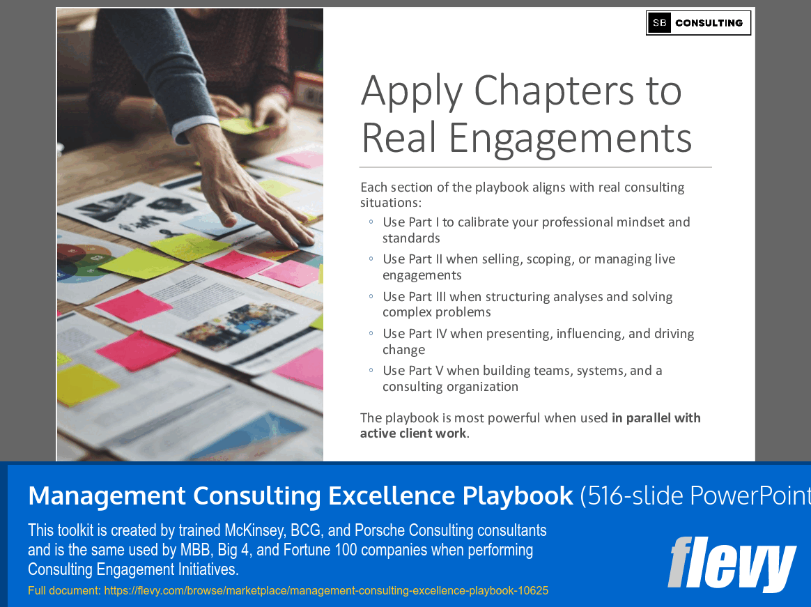 Management Consulting Excellence Playbook (516-slide PPT PowerPoint presentation slide deck (PPTX)) Preview Image