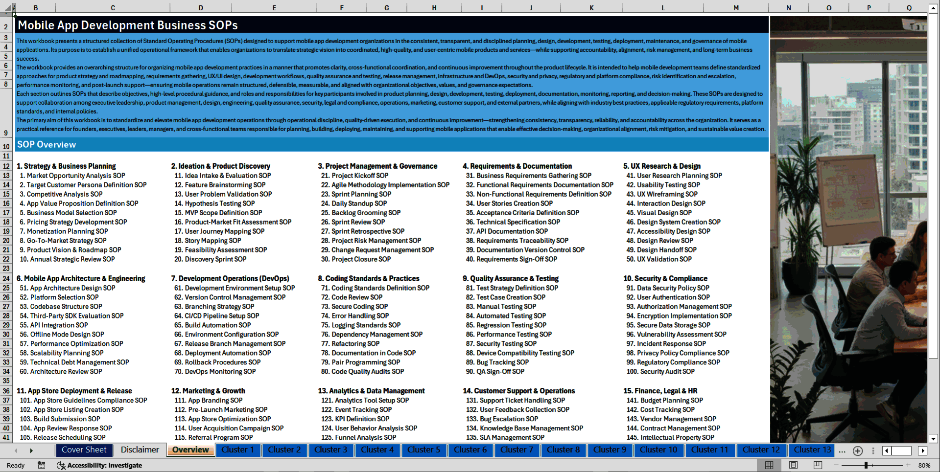100+ Mobile App Development Business SOPs (Excel template (XLSX)) Preview Image
