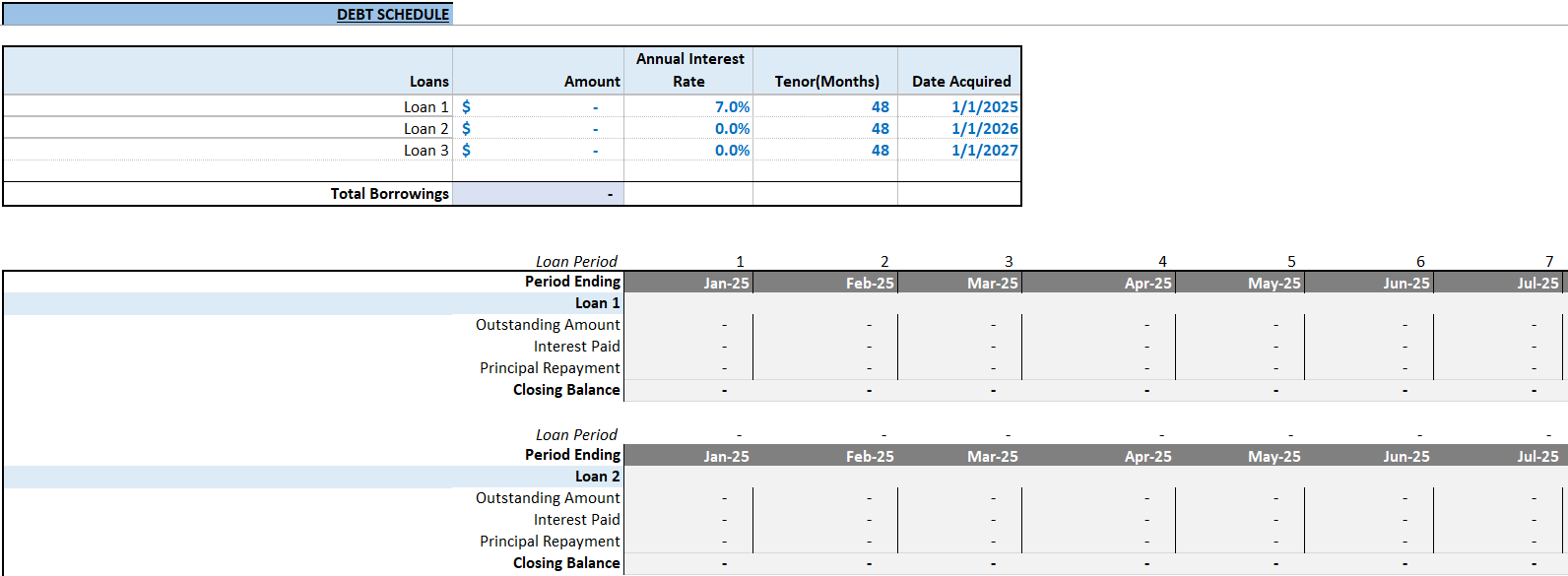 Nail Salon Financial Model (Excel template (XLSX)) Preview Image