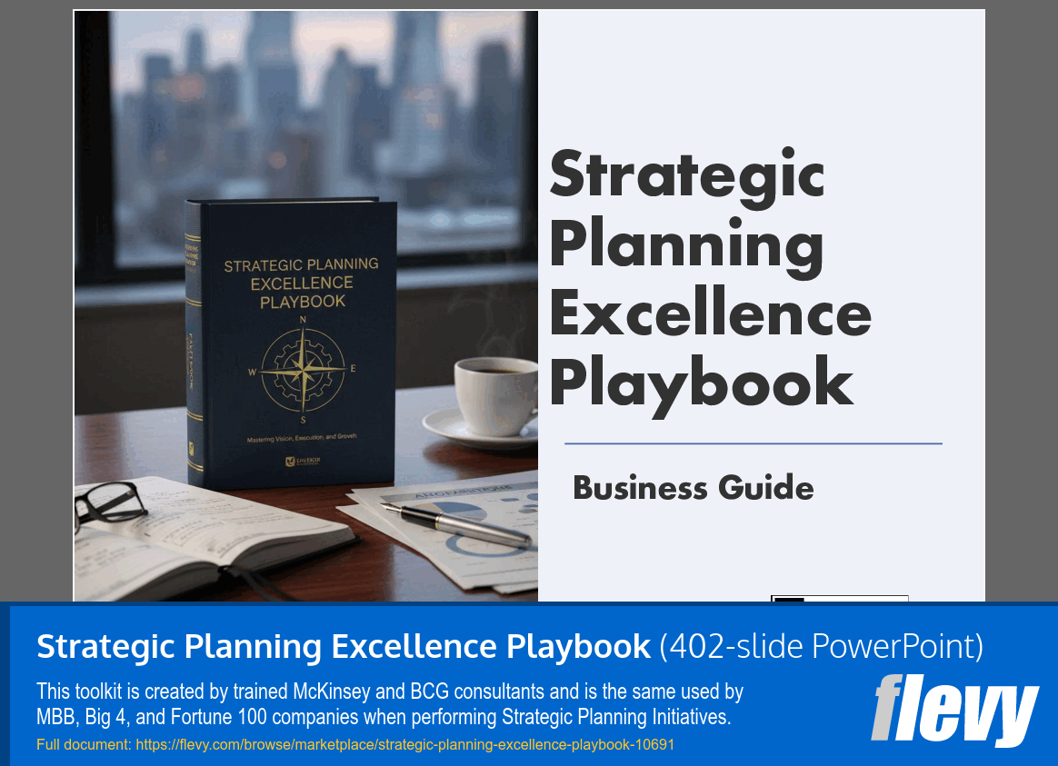Strategic Planning Excellence Playbook (402-slide PPT PowerPoint presentation slide deck (PPTX)) Preview Image