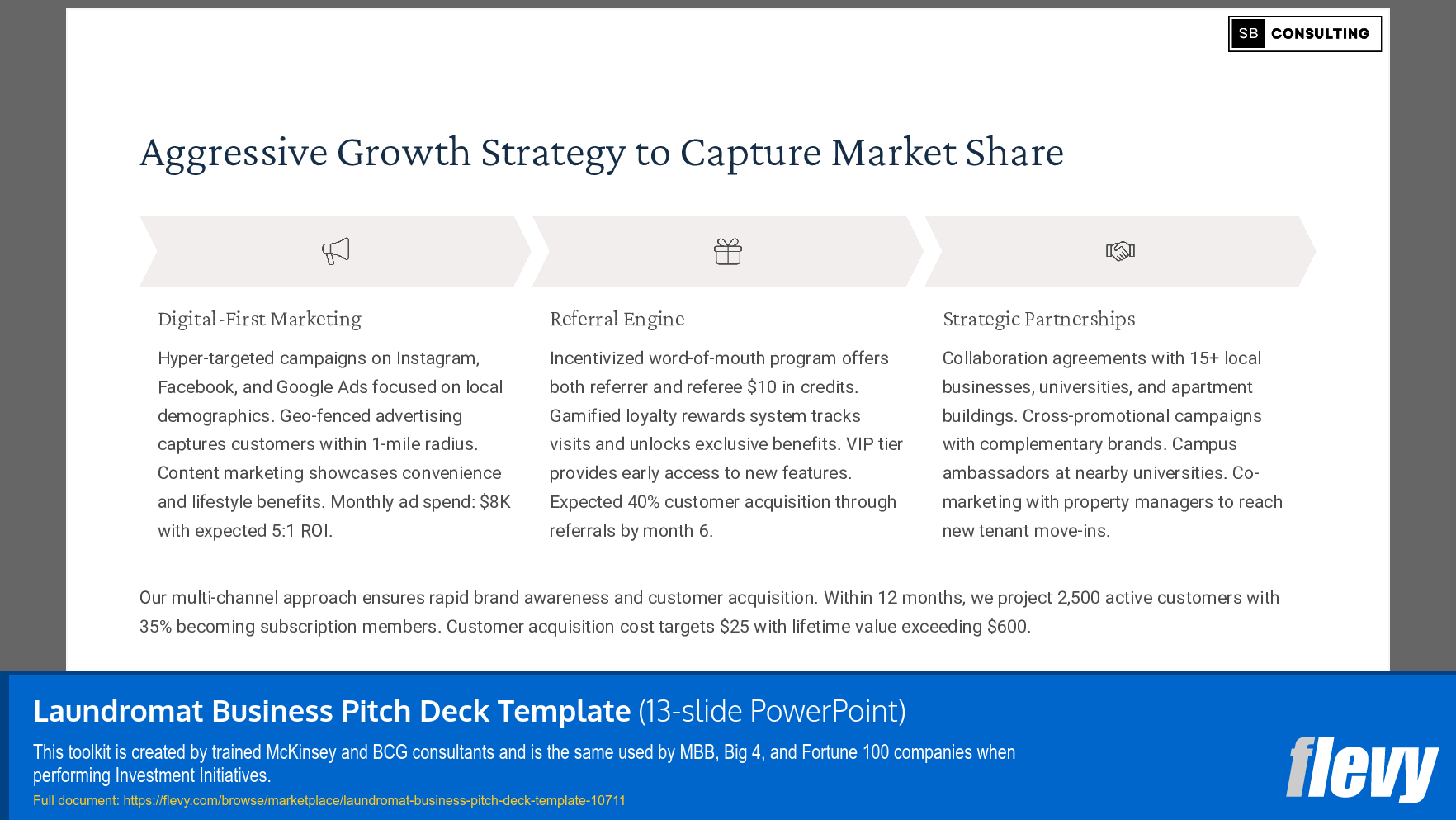 Laundromat Business Pitch Deck Template (13-slide PPT PowerPoint presentation slide deck (PPTX)) Preview Image
