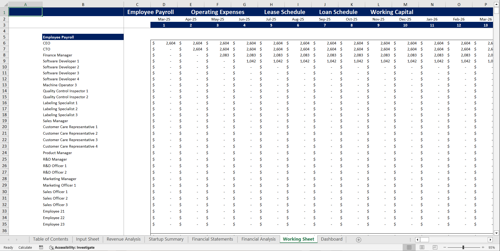 Poultry Farm Financial Model Template (Excel template (XLSX)) Preview Image