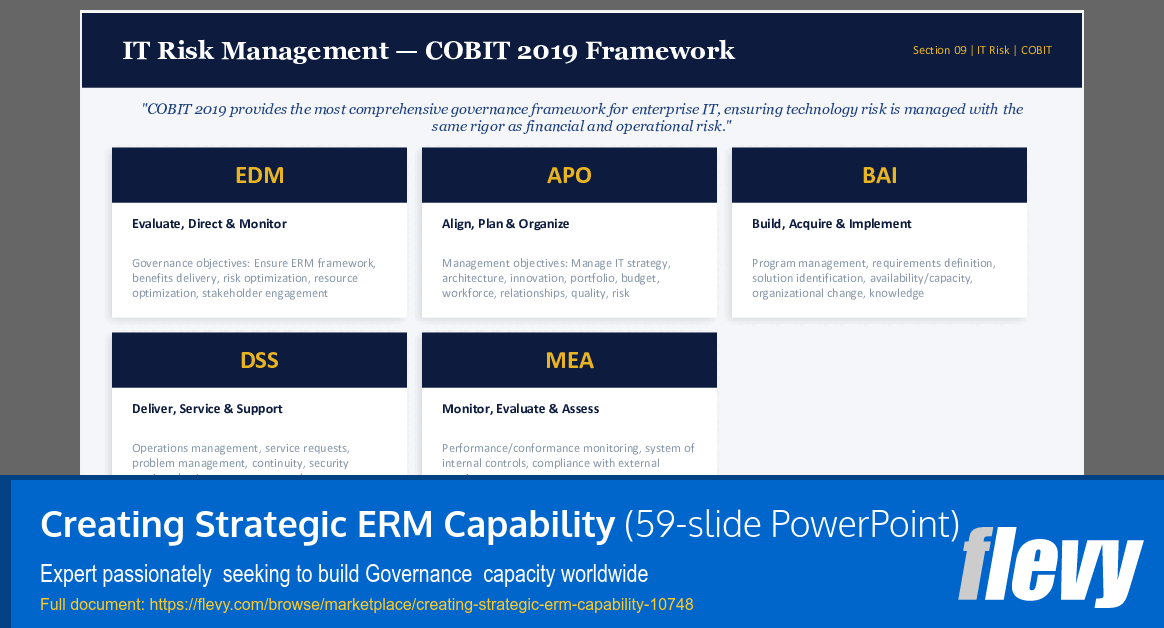 Creating Strategic ERM Capability (59-slide PPT PowerPoint presentation slide deck (PPTX)) Preview Image