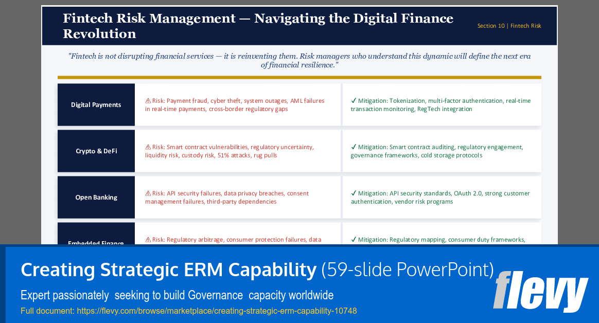 Creating Strategic ERM Capability (59-slide PPT PowerPoint presentation slide deck (PPTX)) Preview Image