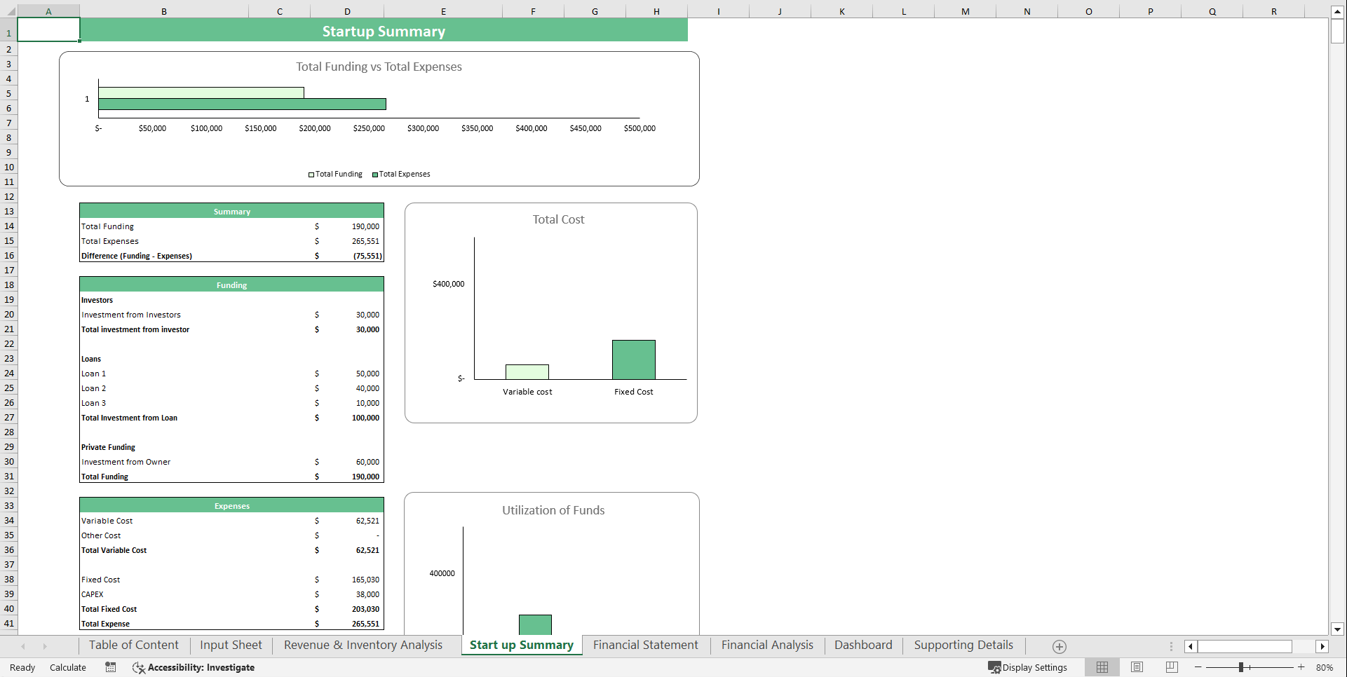 Fertilizer Store Financial Model Template (Excel template (XLSX)) Preview Image