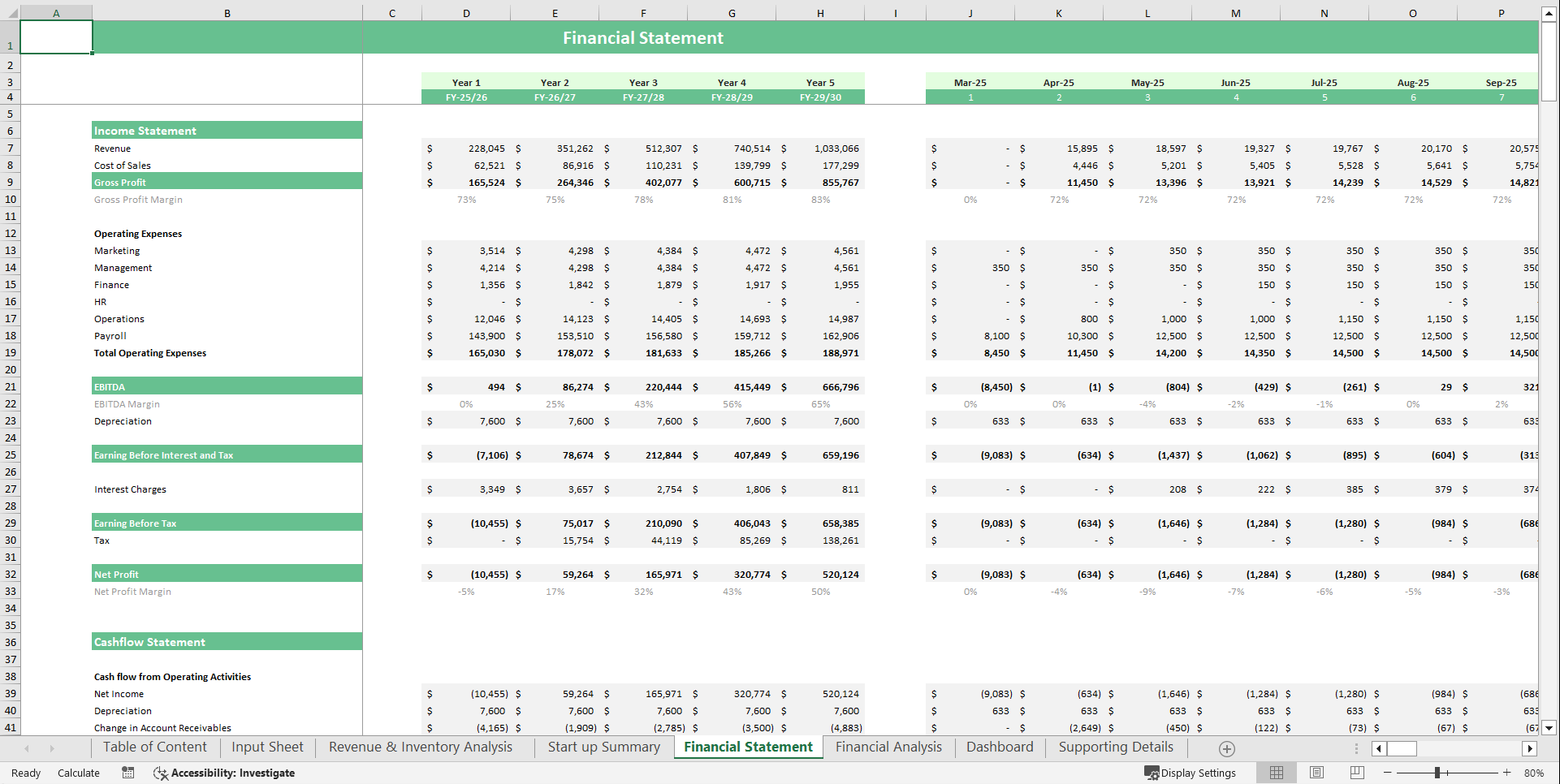 Fertilizer Store Financial Model Template (Excel template (XLSX)) Preview Image