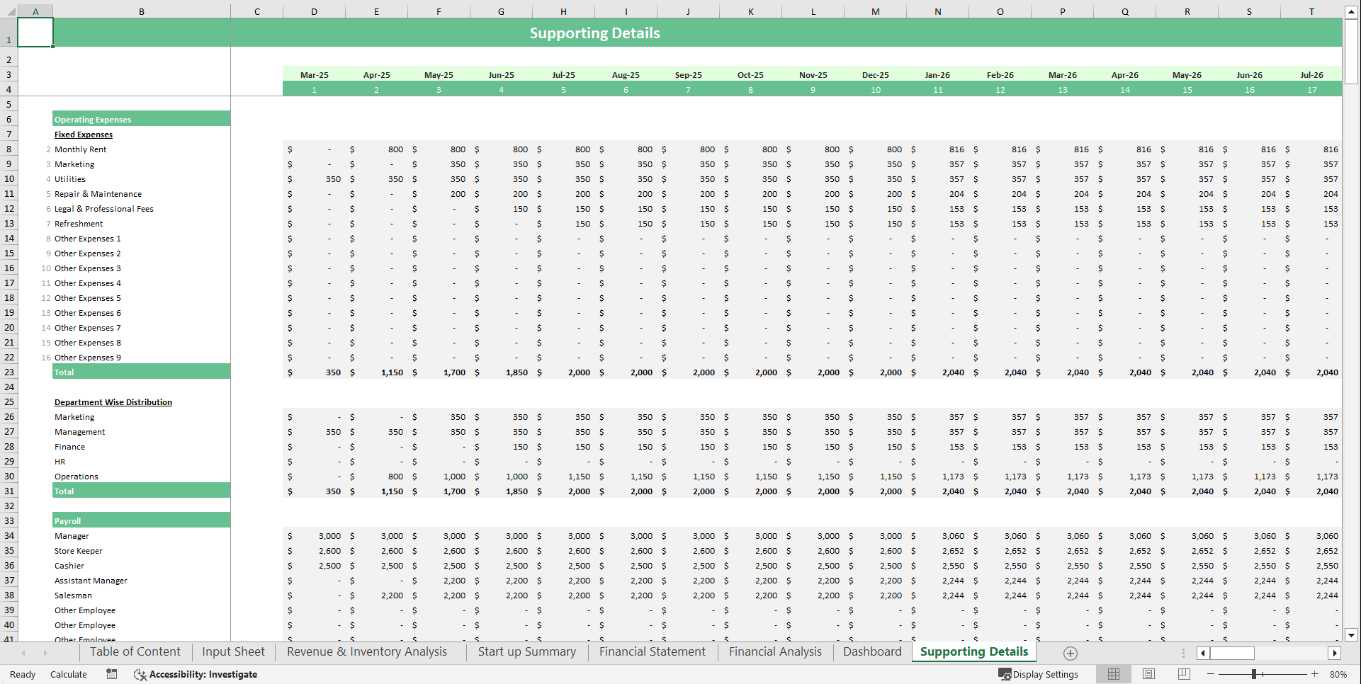 Fertilizer Store Financial Model Template (Excel template (XLSX)) Preview Image