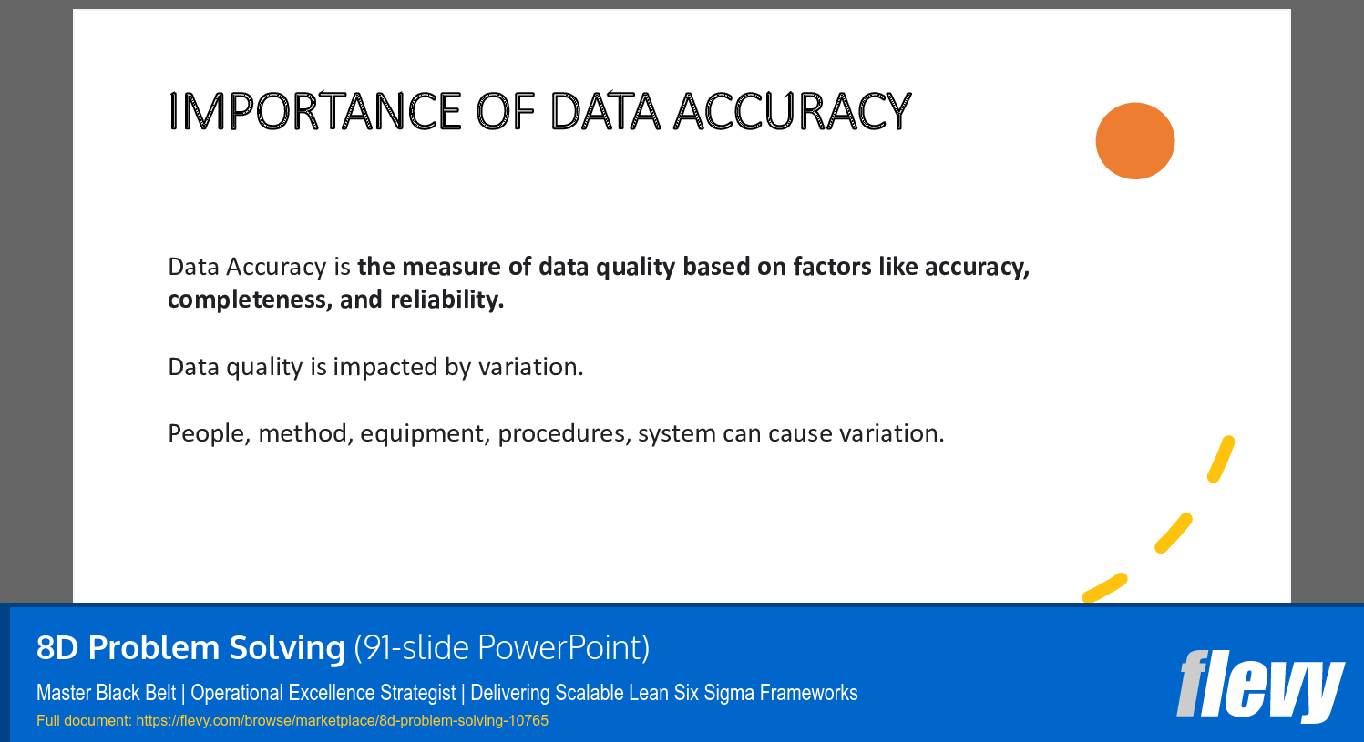 8D Problem Solving (91-slide PPT PowerPoint presentation slide deck (PPTX)) Preview Image