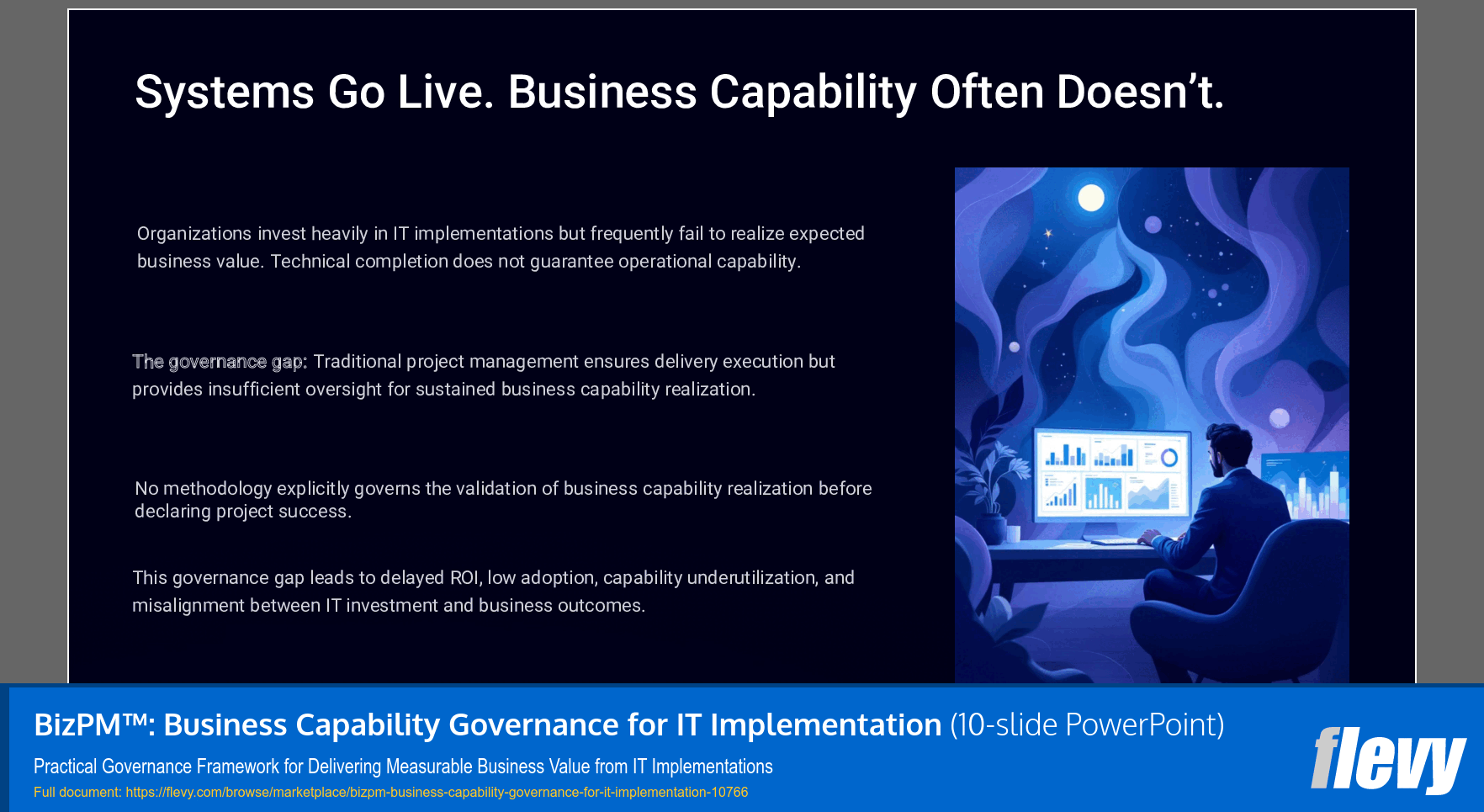 BizPM™: Business Capability Governance for IT Implementation (10-slide PPT PowerPoint presentation slide deck (PPTX)) Preview Image