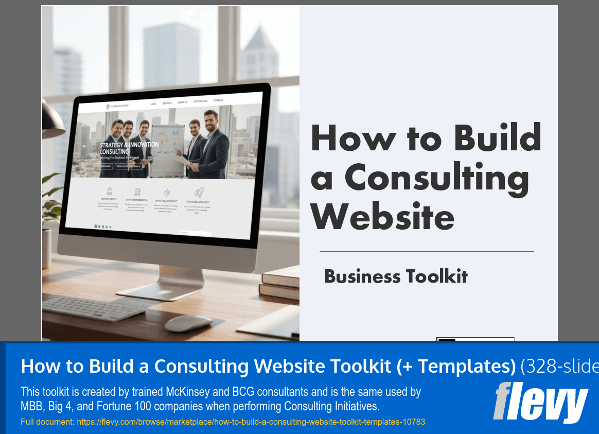 How to Build a Consulting Website Toolkit (+ Templates) (328-slide PPT PowerPoint presentation slide deck (PPTX)) Preview Image