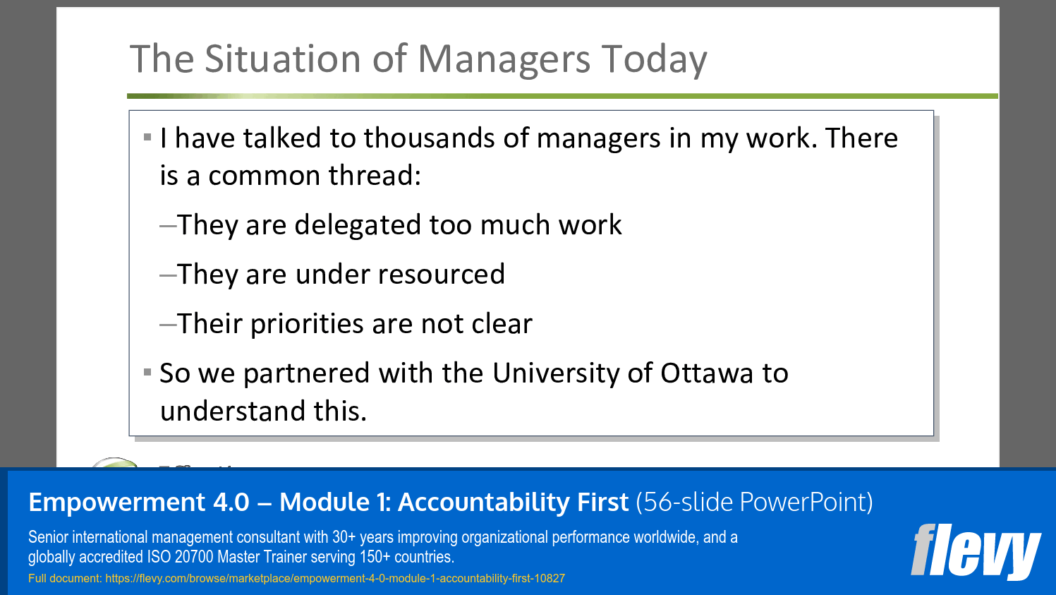 Empowerment 4.0 – Module 1: Accountability First (56-slide PPT PowerPoint presentation slide deck (PPTX)) Preview Image
